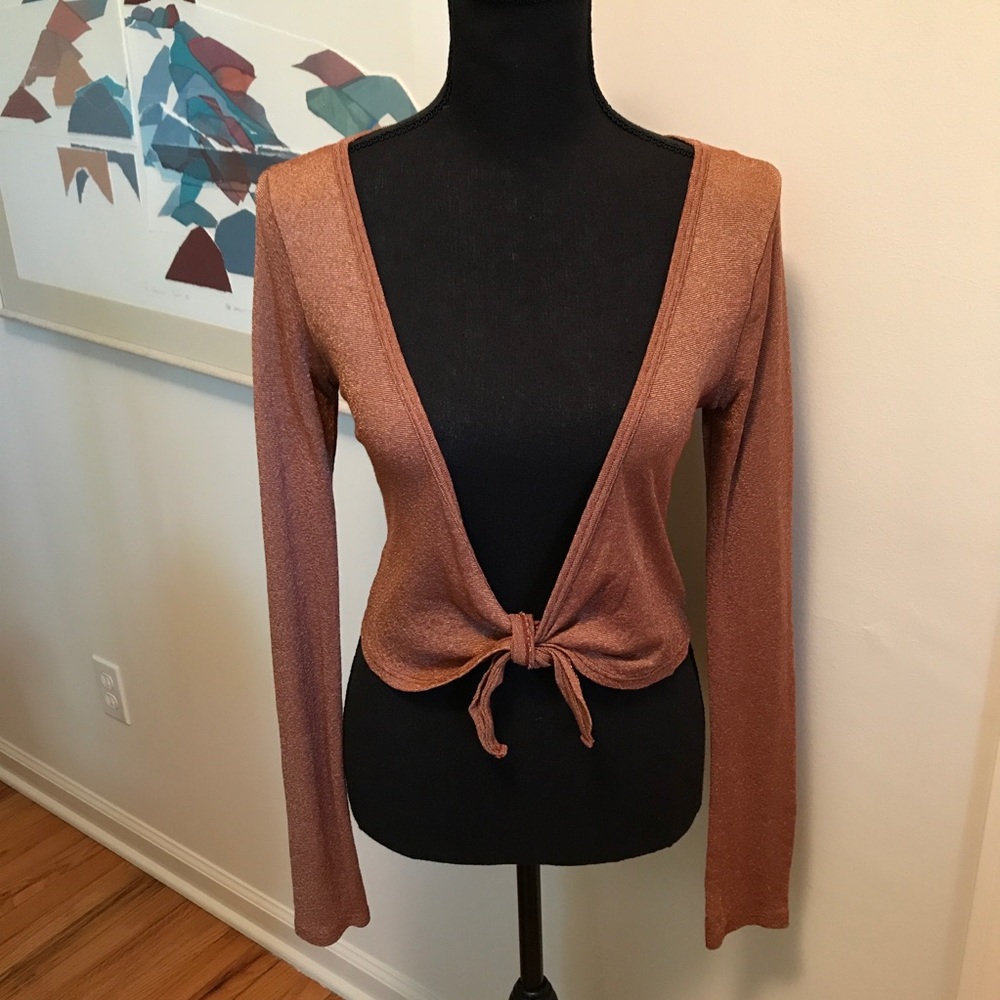 Michael Stars Shrug Cut-Off Cropped Knit Wrap Style